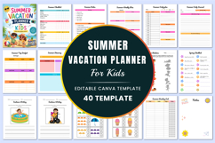 Summer Vacation Planner for Kids For KDP Interior Product Image 1