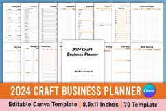 Editable 2024 Craft Business Planner Canva Template Product Image 1