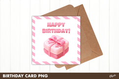 Birthday, Celebration Card PNG, Greeting Card PNG Product Image 1