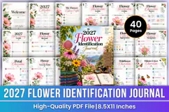 2027 Flower Identification Journal | Flower Observation Product Image 1