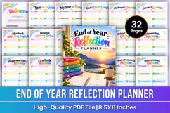End of Year Reflection Planner | Yearly Reflection Product Image 1