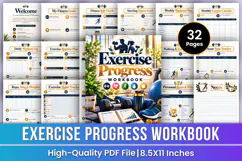 Exercise Progress Workbook | Printable Fitness Planner Product Image 1