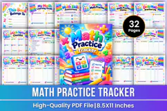 Math Practice Tracker | Math Skills, Practice Progress Product Image 1