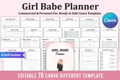 Girl Babe Planner For Canva Kdp Interior Product Image 1
