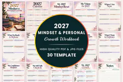 2027 Mindset & Growth Workbook Kdp interiors Product Image 1