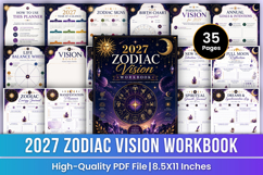 2027 Zodiac Vision Workbook | Astrology &amp; Manifestation Product Image 1