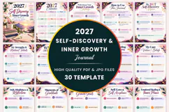 2027 Self-Discovery & Inner Growth Journal Kdp interiors Product Image 1