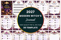 2027 Modern Witch’s Journal Kdp interiors Product Image 1