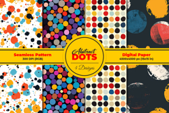 Abstract Dots Seamless Pattern and Digital paper Product Image 1