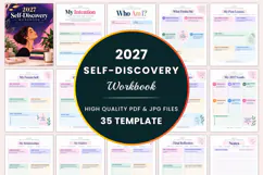 2027 Self-Discovery Workbook kdp interiors Product Image 1