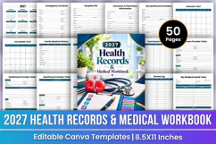 2027 Health Records & Medical Workbook | Medical History Product Image 1