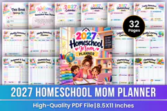 2027 Homeschool Mom Planner | Homeschool Planning, Family Product Image 1
