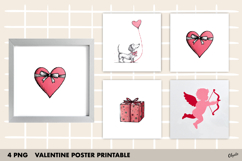 Valentine Card, Valentine Poster Printable PNG Product Image 1