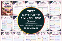 2027 Daily Reflection & Mindfulness Journal Kdp Interiors Product Image 1