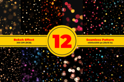 Bokeh Effect Seamless Pattern and Digital Paper Background Product Image 1