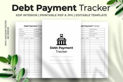 Debt Payment Tracker Kdp Interior Product Image 1