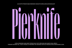 Pierknife | Ultra Condensed Sans Product Image 1