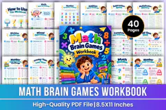 Math Brain Games Workbook | Addition, Subtraction Product Image 1