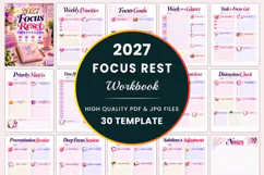 2027 Focus Reset Workbook Kdp interiors Product Image 1