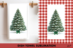 Christmas Dish Towel PNG. Jeweled Christmas Tree PNG Product Image 1