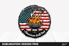 4th of July BBQ Sublimation PNG, Grill Master PNG Product Image 1