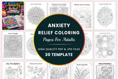 Anxiety Relief Coloring Pages for Adults Product Image 1
