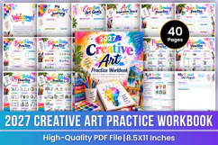 2027 Creative Art Practice Workbook | Drawing, Sketching Product Image 1