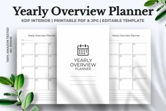Yearly Overview Planner Kdp Interior Product Image 1