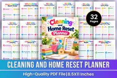 Cleaning & Home Reset Planner | Cleaning Routines, Declutter Product Image 1