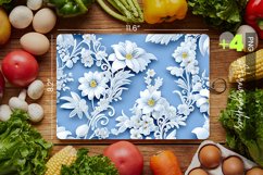 Winter Lace Cutting Board Design - 04 Variations Product Image 1