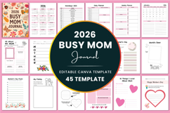 2026 Busy Mom Journal Canva templates Product Image 1