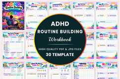 ADHD Routine Building Workbook kdp interiors Product Image 1