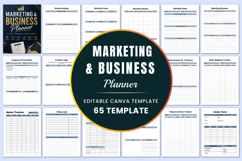 Marketing &amp; Business Planner Canva templates Product Image 1