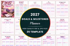 2027 Goals & Milestones Planner Kdp interiors Product Image 1