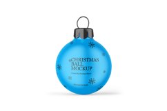 Matte Christmas Ball Mockup Product Image 2