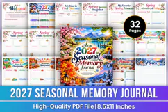 2027 Seasonal Memory Journal | Four Seasons, Photo Memories Product Image 1