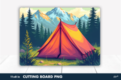 Adventure Cutting Board. Nature Cutting Board Sublimation Product Image 1