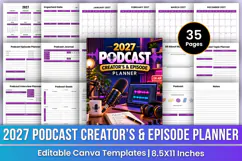 2027 Podcast Creator’s & Episode Planner | Podcast Planning Product Image 1