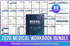 2026 Medical Workbook Canva Template Product Image 1