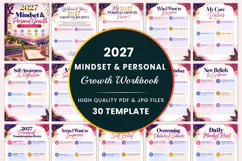 2027 Mindset & Growth Workbook Kdp interiors Product Image 1