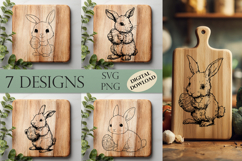 Easter svg Laser Engraving Files Bundle Product Image 1