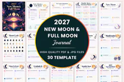 2027 New Moon & Full Moon Journal Product Image 1