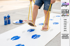 Footprint Shoes Laser Cut Bundle | Childrens Feet Stilts SVG Product Image 4