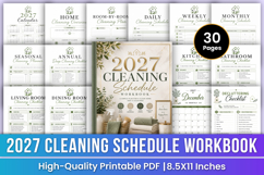 2027 Cleaning Schedule Workbook | Housekeeping Product Image 1