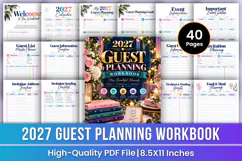 2027 Guest Planning Workbook | Guest Lists, Invitations Product Image 1