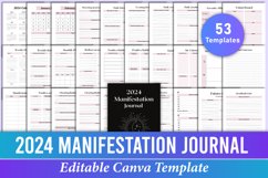 Editable 2024 Manifestation Journal Canva Template Product Image 1