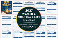 2027 Wealth & Financial Goals Workbook Kdp interiors Product Image 1