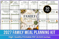 2027 Family Meal Planning Kit | Meal Planner Product Image 1