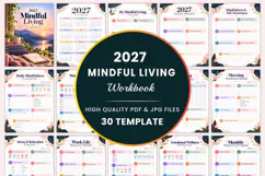 2027 Mindful Living Planner Kdp interiors Product Image 1