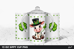 St Patrick’s Day Kids, Sippy Cup Sublimation PNG Product Image 1